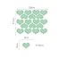 Produktbild RUIPENGPENG Wall Sticker Aufkleber wasserdicht Abnehmbare für Wohnzimmer Kinder Baby Nursery Night Light Herz Liebe Zimmer House School Classroom Beleuchtung Dekoration und 18 Single Liebe