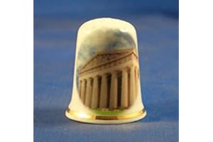 BIRCHCROFT CHINA PORCELAINE FINE à collectionner Dé à Coudre Parthénon Athènes Grèce