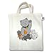 Produktbild Shirtracer Katzen - Winkekatze - Unisize - Natural - XT500 - Jutebeutel kurzer Henkel