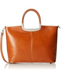 Chicca Tutto Moda CTM Borsa da Donna Classica, 36x27x12cm, Vera pelle 100% Made in Italy