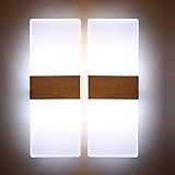 wandlampe modernes design Abmessung: Jede Lampe: 29*11*4.5cm; Empfohlene Zimmergröße: 5-15m², ideal für Wohnzimmer, Schlafzimmer, Bad, Korridor, Balkon, Treppenhaus, Pfad, Terrasse usw. einzubauen.