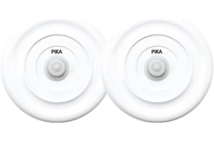 Pika Couvercles Taille Lote de 2 Tapas al vacío, tamaño M, diámetro 8,2 cm, Plástico Silicona, Blanco, 8 cm