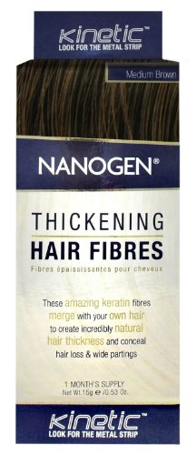 Nanogen Hair Thickening Fibres Medium Brown 15g