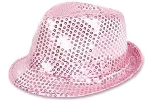 PartyMagix Pailletten Glitzer Hut – Funkelnder Faschingshut für Karneval & Party – Kostüm-Accessoire für Erwachsene – Unisex – Einheitsgröße – Glänzender Hut für Mottoparty & Bühne