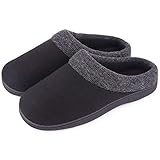 GREAT HOUSE SLIPPERS: Diese französischen Frotteeschuhe können im Innenbereich getragen werden, um nach einem langen Arbeitstag Ermüdung zu vermeiden, oder um ein angenehmes Wochenende zu verbringen. Wenn Sie die Post abholen oder die Zeitung in der Nähe Ihres Hauses abholen, können Sie sie aufgrund der rutschfesten, wasserdichten Außensohle auch als Outdoor-Schuhe anziehen.