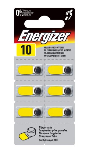 Preisvergleich Produktbild Energizer Hörgeräte-Batterie AC10E 6er Pack
