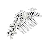 KaLaiXing® Hair Comb--Vintage Simulated Crystal and Pearl Side Combs Bridal Headpiece Wedding Accessories for Wedding
