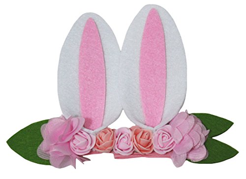 Petitebelle Oreille Lapin Blanc Pâques Bandeau Vêtements Accessoire pour fille Taille unique lapin blanc