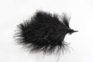 Tigofly 100 pcs/lot 3 Colors Turkey Marabou Blood Feathers Woolly Bugger Streamers Fly Tying Feather Materials