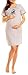 Happy Mama Women's Maternity Nursing Breastfeeding Nightdress Shirt Gown. 386p (Grey, 12)