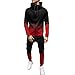 Produktbild Angebote Mens Sweatjacke Sets Kapuzenjacke Hoodie Mit Kapuze Reißverschluss Und Hose Farbverlauf Casual Sportanzug Langarm Freizeitanzug Von EUZeo Winterschlussverkauf