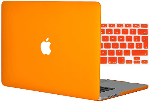 Topideal 2 in 1 Gummiert Matt seidenmatten Satins Soft Touch Hard Shell Schutzhülle für Apple 39,1 cm/15 Zoll MacBook Pro mit Retina-Display (Modell: A1398) + Tastatur Cover