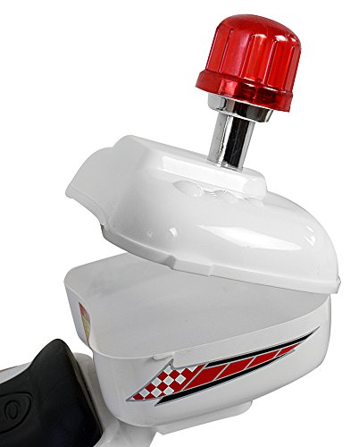 Kindermotorrad Elektromotorrad Kinderfahrzeug Dreirad Kinder Polizei Motorrad in Weiß