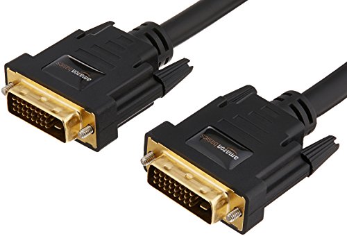 AmazonBasics DVI-auf-DVI-Kabel (4,6 m) HDTV Auflösung bis 2560x1080, vergoldete Kontakte