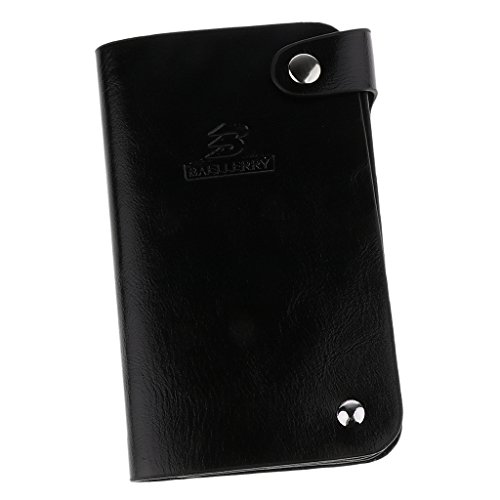 Preisvergleich Produktbild Sharplace PU-Leder Herren Geldbörse Brieftasche Geldbeutel Kreditkartenetui Visitenkartenetui Kartenetui Geldbörse - Schwarz