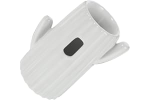 Hohopeti Cactus Bottle Cage Cat Food Bowl Hamster Water Bottle Holder Carafes Cat Dishes for Food and Water Cat Bowls for Food and Water Dog Food Bowl Dog Bowls Glass Ceramics Feeder White