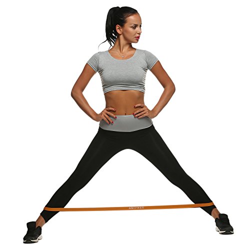 Ancheer Naturlatex verschiedener Widerstand (Leicht, Mittel, Schwer) Widerstandsbänder, Fitnessbänder Set,Widerstandsbänder für Krafttraining & Bodybuilding ,Trainingsbänder, Ideal für Krafttraining, Yoga und Pilates - 4