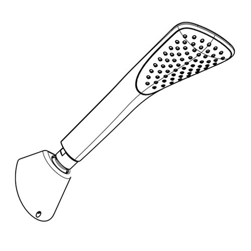 Kludi Kopfbrause Fizz Wandmontage, verchromt, 6757005-00 - 2