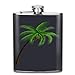 Produktbild dfegyfr Men and Women Thick Stainless Steel Hip Flask 7 OZ Tropical Coconuts Pocket Container for Drinking Liquor Rum Unisex