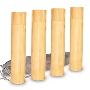 Set of 4 Small Bamboo Scattering Urn Tube for Human Ashes, 9??X2?? ECO & Biodegradable Friendly Mini Bamboo Spreading Cremation Tube Urn for Adult Male Female Ashes