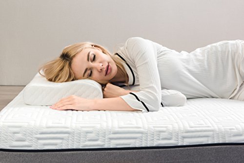 Orthopädisches HWS Nackenstützkissen 60x40xH9/11CM Viscoelastischem Gelschaum Kopfkissen mit Waschbaren Kopfkissenbezug – Antiallergische Anti-milben Kissen von TAMPOR - 5