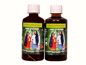 Mahadev Herbal Products AYURVEDIC Herbal Pure Adivasi Hair Growth And Hair Fall Control Oil (250 ML)