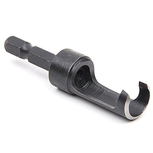 Fortag 4 tlg Zapfenbohrer Bohrer Set Pfropfenbohrer Cutter Drill Forstnerbohrer Schneidesatz Dübel Zapfenfräser Zapfenschneider Holzbohrer Satz 6mm-16mm - 8