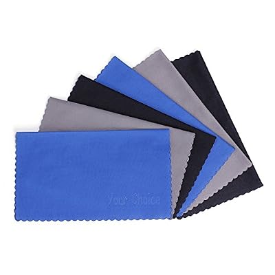 Your Choice 6 pcs Chiffon en Microfibre de Nettoyage Torchon Tissu Séchage Rapide pour Lunette, iPad, Moniteur, Phone Portable, LED Ecran, Bijoux