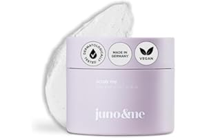 ‎JUNO & ME juno & me - 2in1 AHA Body Scrub: Körperpeeling mit Vulkangestein, Niacinamide & AHA - entfernt abgestorbene Hautschuppen - Körperpflege für tiefenwirksame Reinigung - vegane skincare - 160 ml