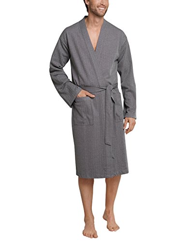 Preisvergleich Produktbild Schiesser Herren Bademantel, Grau (Anthrazit 203), Small (Herstellergröße: 048)