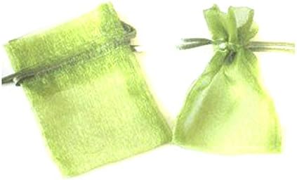 50pcs Pure Black Velvet Jewelry Pouch Gift Bag 7x9cm (Green)
