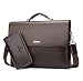Produktbild Mioy Moderne Aktentasche Herren Wasserdichte Schultertasche Leder Bussiness ümhängetasche Männer 14 zoll Laptop ledertasche (Braun)