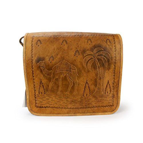 Leder-Accessoires – ideal fürs Büro, Freizeit, Urlaub – handgefertigt (Umhängetasche) - 2