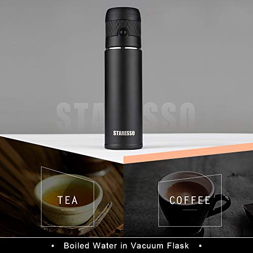 STARESSO Thermos Flask Stainless Steel 500 ml Vacuum Insulated Thermos Flask Tea Coffee Cup Travel Office