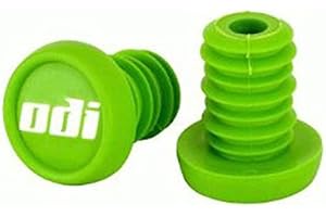 GUOML ODI Bar End Plug para 13549701 Tapón 1 par (2ST) + Fan tic26 Pegatinas (verde)