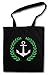 Produktbild ANCHOR AND WREATH Shopper Reusable Hipster Shopping Cotton Bag Einkauftasche Einkaufstasche Tasche Stoff Stofftasche Jutebeutel Beutel  Pablo TV Series Anker und Kranz Escobar Narcos