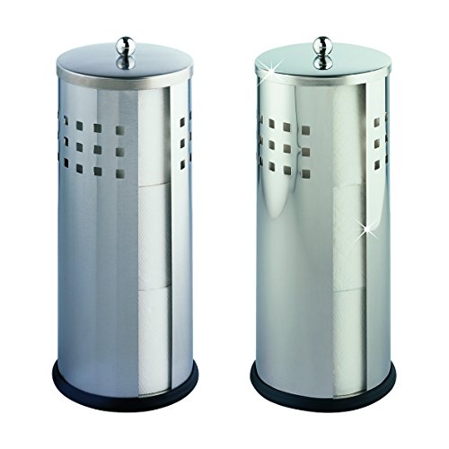 WENKO 16636100 Toilettenpapier-Ersatzrollenhalter Ancona matt, Edelstahl rostfrei, 13 x 34 x 13 cm, Matt - 3