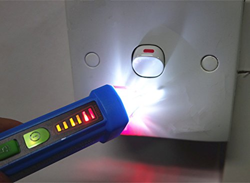 Spannungsprüfer,Thsinde Berührungsloser Spannungsprüfer 12V-1000V AC digital durchgangsprüfer Stromprüfer Duspol Strom Detektor mit LED-Taschenlampe - 4