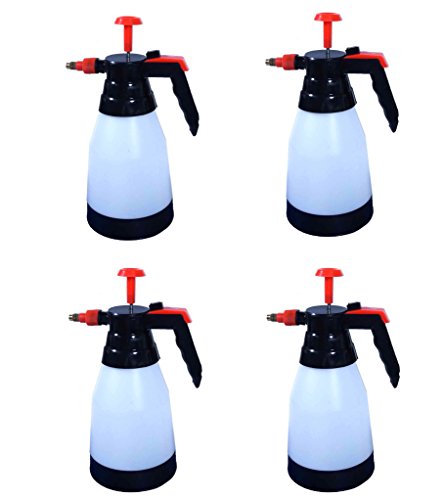 Preisvergleich Produktbild 4x Sprayer 1 L Weiß-Schwarz Handsprüher Sprühflasche Drucksprüher Feinsprüher
