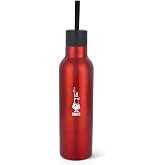 Bialetti - Termal Şişe - 500mL - Kırmızı Renk - Paslanmaz &Ccedil;elik - &Ccedil;ift Katmanlı - 12 Saat Sıcak 24 Saat Soğuk Tutar - Hava Ge