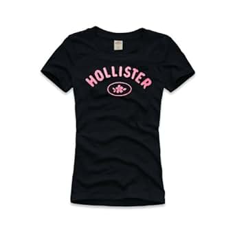 Hollister Womens/Girls T-Shirt in Various Colours - New Season (X-Small, Navy): Amazon.co.uk ...