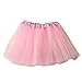 Produktbild Damen Puffrock LUCKYCAT Damen Tütü Rock Minirock Organza Pettiskirt Petticoat Tanzkleid Dehnbaren Informell Mini Skater Rock Ballettrock Mit Sternchen Perfekt Für Fasching (Rosa, Freie Größe)