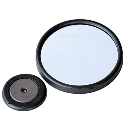 Preisvergleich Produktbild Vergrössernder Zusatz Spiegel Vergrösserungsspiegel Magnethalter SPIEGELGLAS