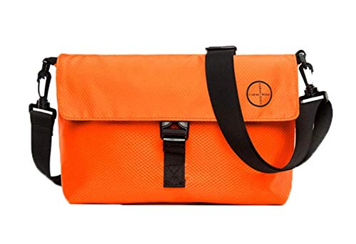 Preisvergleich Produktbild Wasserdicht Outdoor Messenger Bag Herren Umhängetasche Groß Lässig Schultertasche Leichter Anti diebstahl Aktentasche Sportliche Businesstasche (Color : Orange, Size : -)