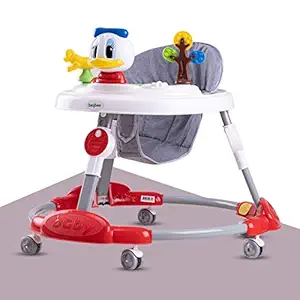 Baybee Kidzee Baby Walker for Kids, Round Kids Walker with 3 Position Adjustable Height | Walker for Baby with Baby Toys and Music, Activity Walker for Babies 6-18 Months