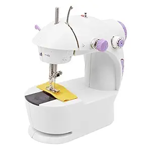 Qualimate Mini Multi Functional 4 in 1 Desktop Electric Household Portable Sewing Machine for Home Mini