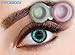 Contact Lens Case And Cleaning Solution For Use With 30 Day Eyecasions Two Tone Aqua Fashion Lenses