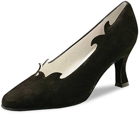 Werner Kern Ladies Dance Shoes Sigrid 6.5 - Suede Black- 6.5 cm [UK 3.5]