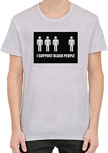 I Support Black People Mens T-shirt X-Large