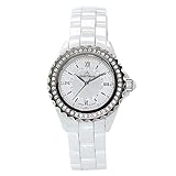 Stella Maris Damen-Armbanduhr Analog Quarz Premium Keramik Diamanten - STM15E2
